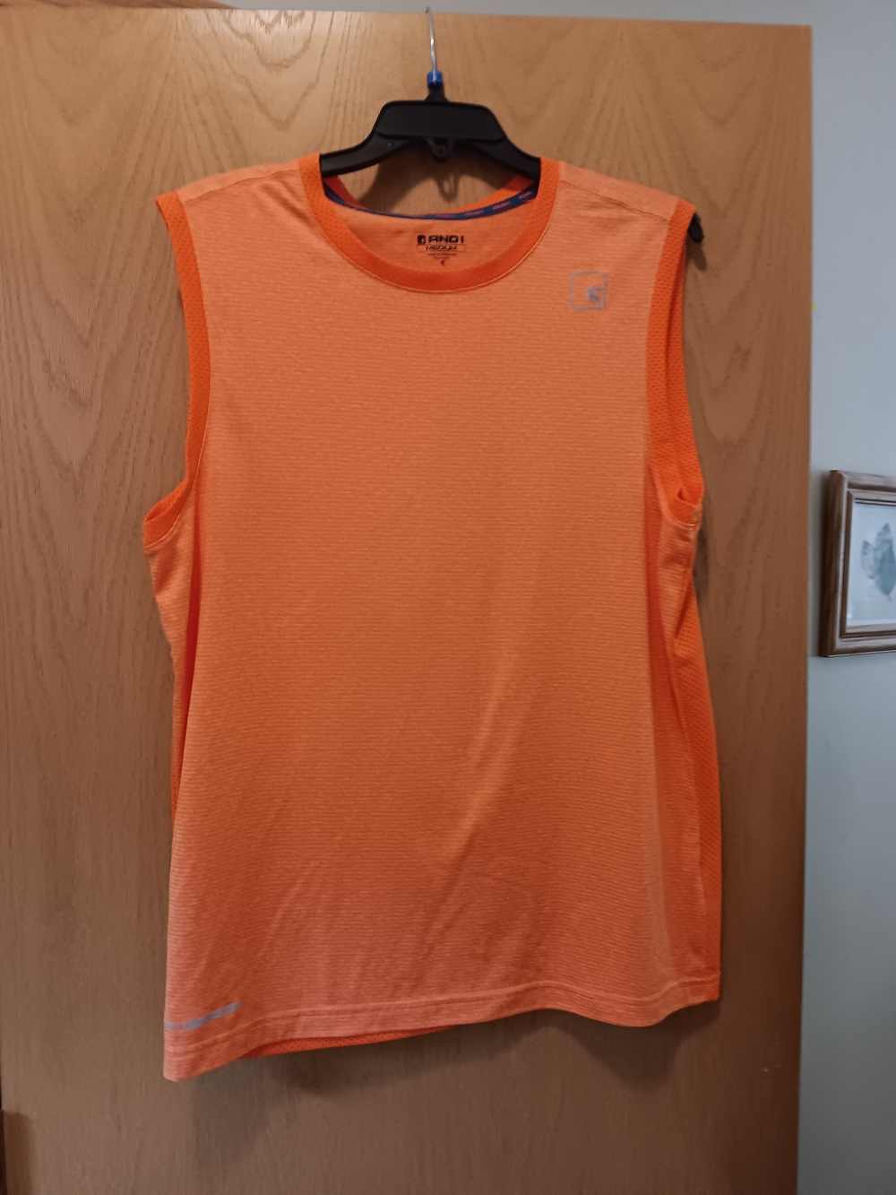 And1 Men’s Orange Sleeveless Athletic Tank Top